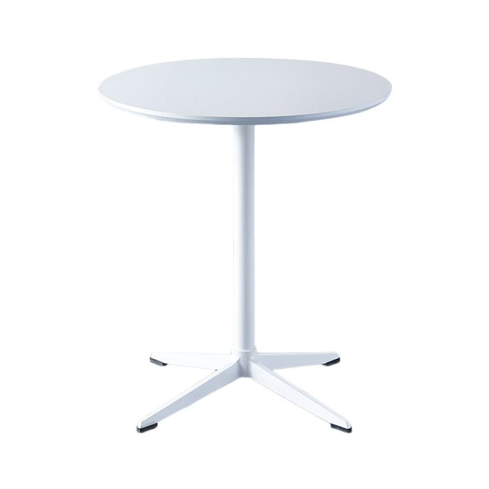 Mesa de comedor redonda contemporánea de metal mesa de madera para comedor y cocina