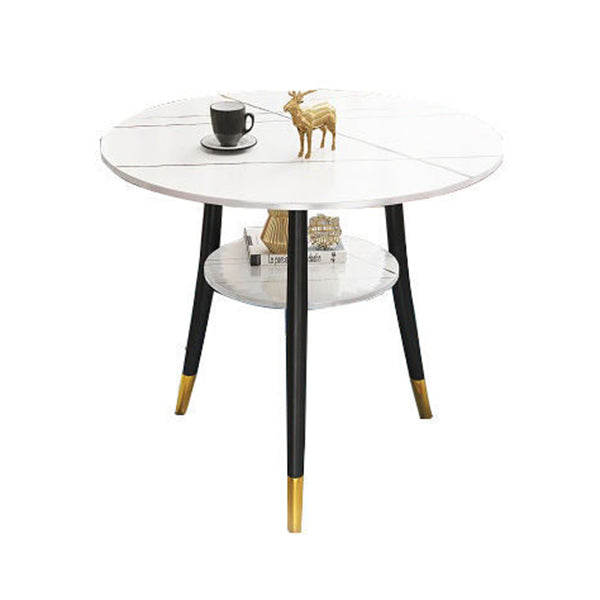 Stone Dining Table Traditional Luxury Round Dining Site Table with Tripod Base