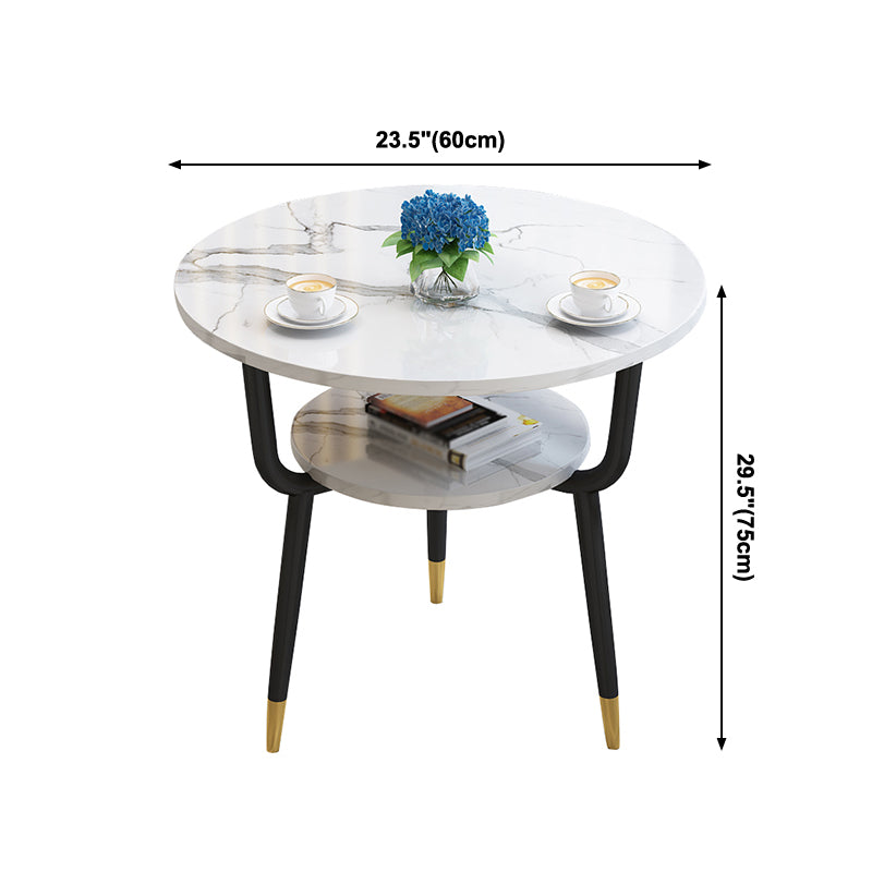 Round Dining Site Table Traditional Luxury Tripod Base Furniture for Indoor