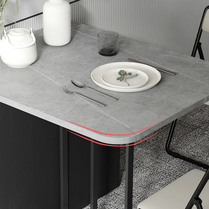 Mesa de comedor de madera plegable mesa moderna moderna medieval con base de caballete de almacenamiento