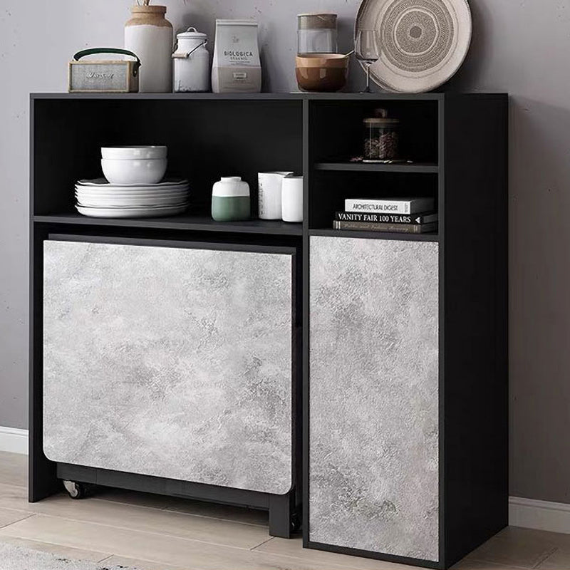 Contemporary Style Folding Dining Table Rectangle Table for Home