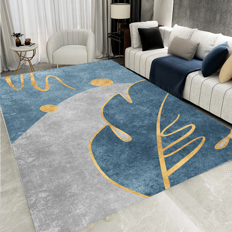 Stylish Abstract Pattern Indoor Rug Novelty Carpet Stain Resistant Area Carpet for Living Room