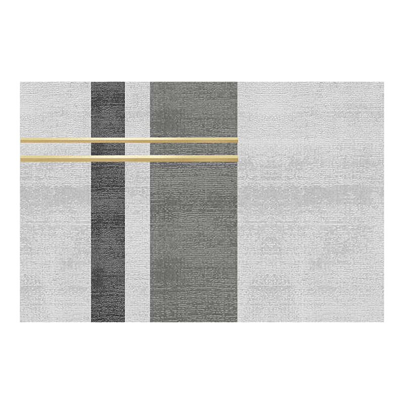 Graustonwaschbar Teppich Freizeit geometrischer Fläche Teppich Färbung resistenter Polyester Teppich für Wohnzimmer