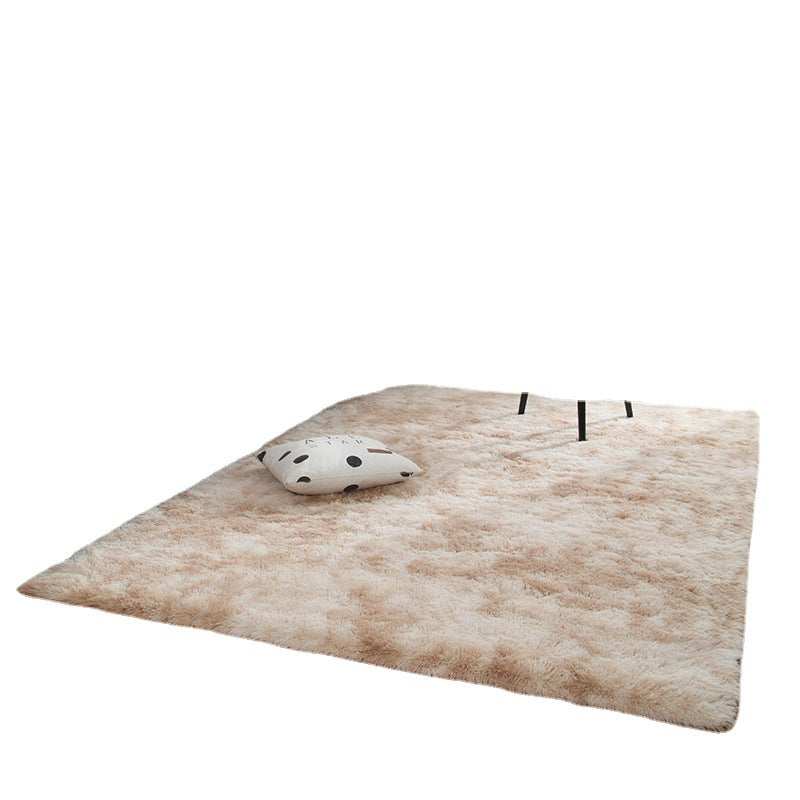 Einfachheit waschbarer Teppichkrawatte Farbstoff Druck Funky Teppich Polyester Shag Teppich mit Rutsch-Rücken