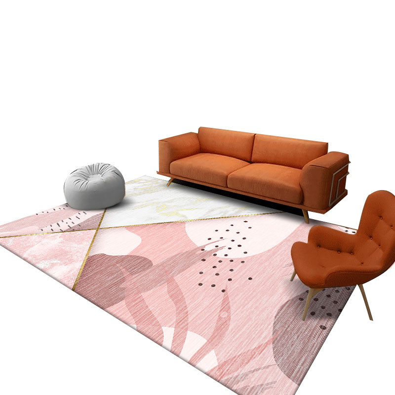 Almacenador de alfombra moderna de la alfombra moderna Área de poliéster alfombra del área de respaldo sin deslizamiento para decoración del hogar