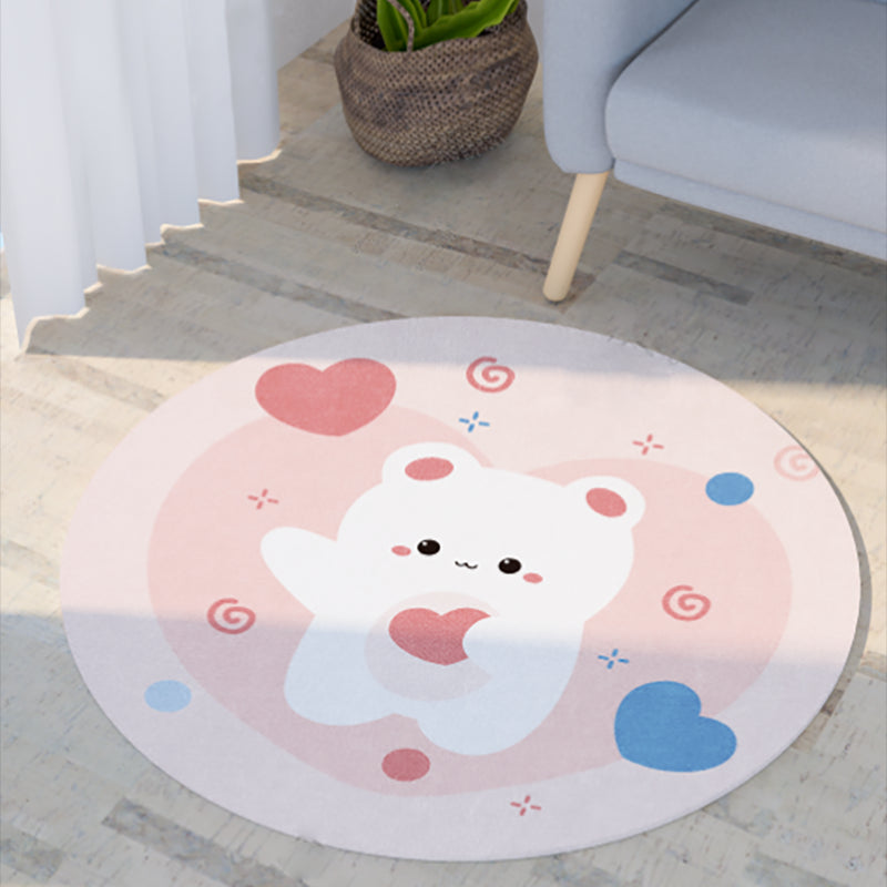 Chic Grey Area Rug Modern Polyester Area Carpet Geometric Pattern Anti-Slip Rug for Living Room