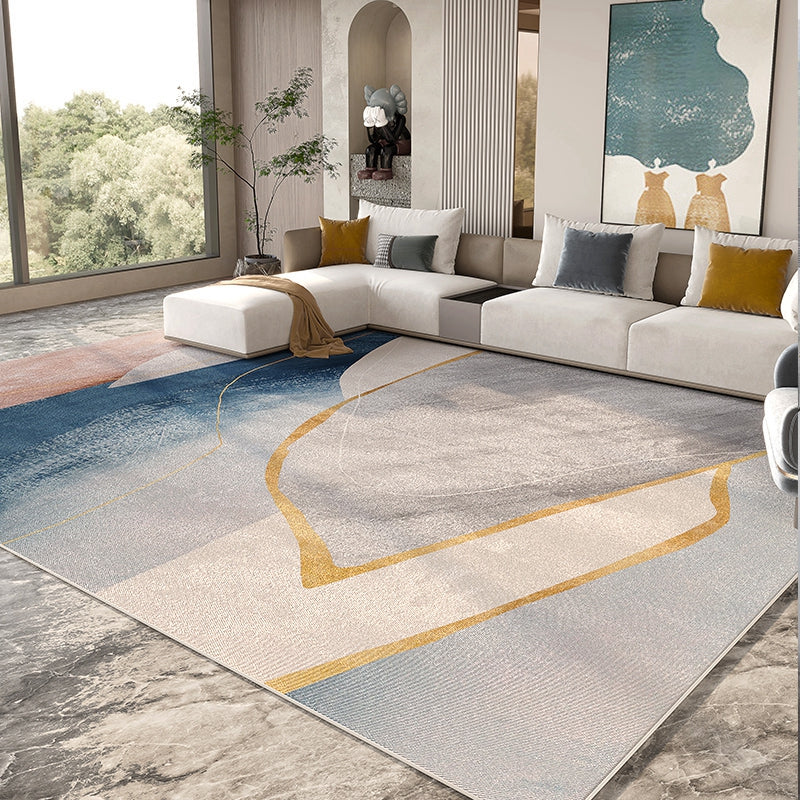 Area de tono gris de ocio alfombra de área de tono gris sencilable alfombra resistente a manchas de poliéster para decoración del hogar