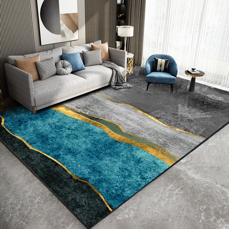 Area de tono gris de ocio alfombra de área de tono gris sencilable alfombra resistente a manchas de poliéster para decoración del hogar