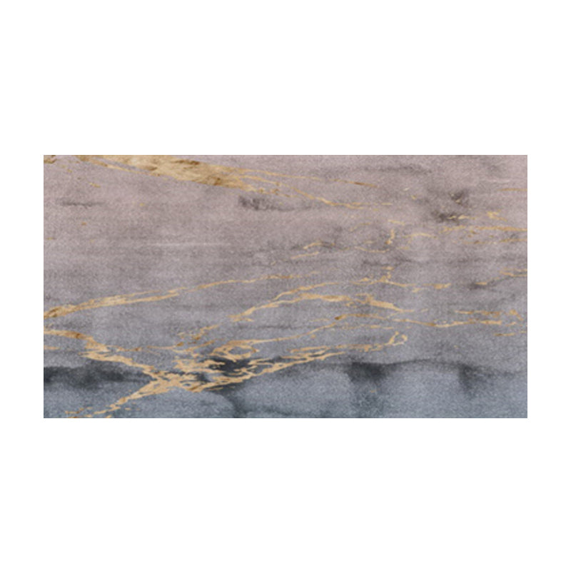 Tapis moderne élégant tapis en polyester gris motif géométrique motif de support sans glissement pour chambre à coucher