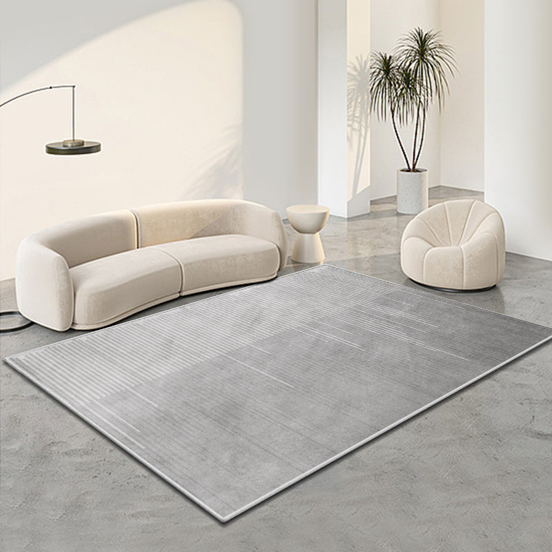 Chic Modern Area Rug Geometric Pattern Polyester Area Carpet Non-Slip Backing Rug for Living Room