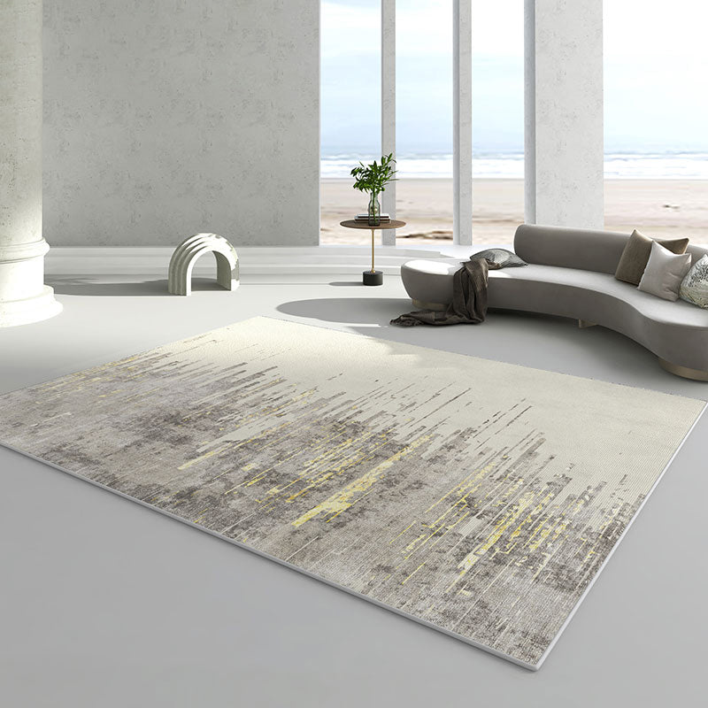 Industrial Grey Tone Area Teppich Aquarell Teppich-Polyester-Innenteppich mit Rutschtraining