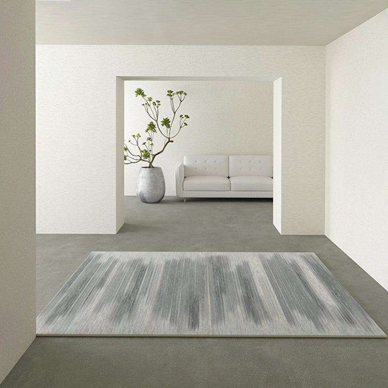 Freizeit Teppich Teppich Moderner Streifenmuster Teppich Polyester Waschbar Teppich mit Rutsch-Rücken