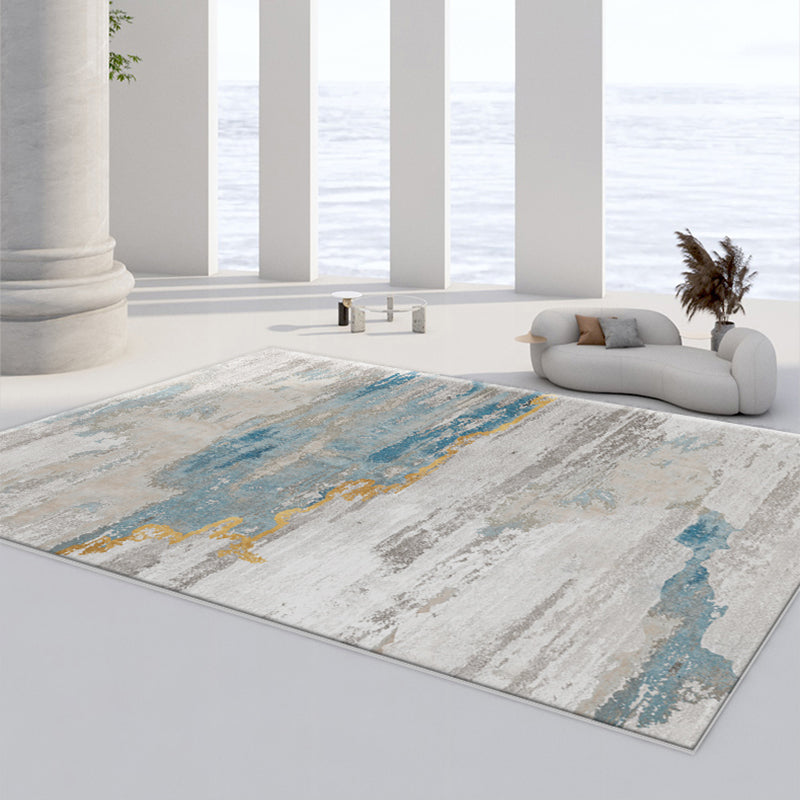 Alfombra industrial de la acuarela alfombra casual alfombra lavable con motos para decoración del hogar