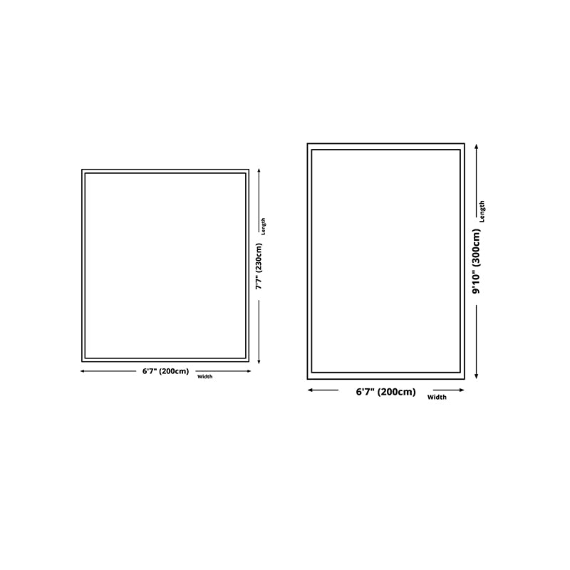 Leisure Carpet Funky Contrast Panel Area Rug Polyester Living Room Carpet with Non-Slip Backing