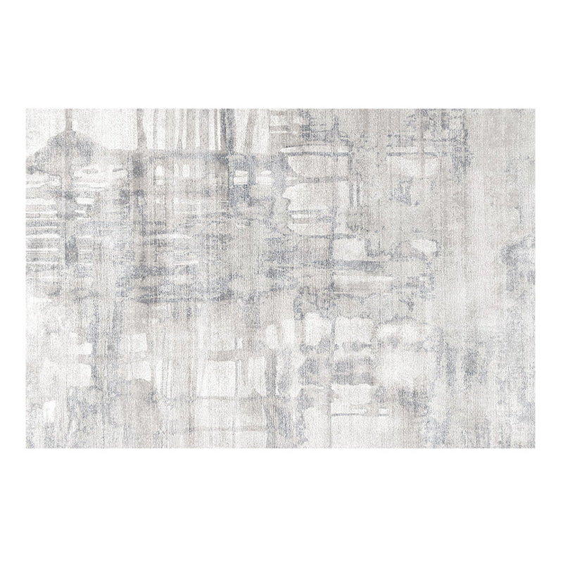Leisure Gray Tone Rug Simplicity Indoor Rug Washable Polyester Stain Resistant Carpet for Home Decor