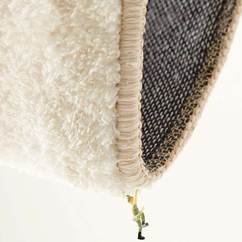 Stylish Color-Blocked Carpet Modern Polyester Area Rug Non-Slip Backing Rug for Drawing Room