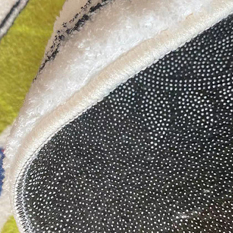 Funky Area Carpet Contemporary Polyester Rug Washable Stain Resistant Indoor Rug for Home Decor