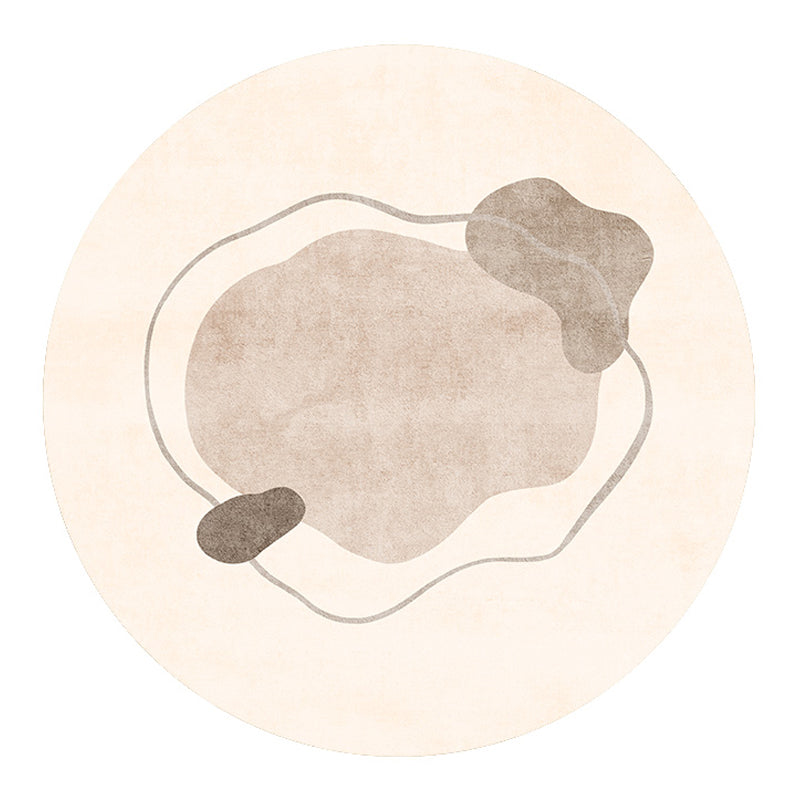 Area di colore a contrasto moderno tappeto tappeto in poliestere marrone tappeto anti-slip wasy care tappeto per soggiorno