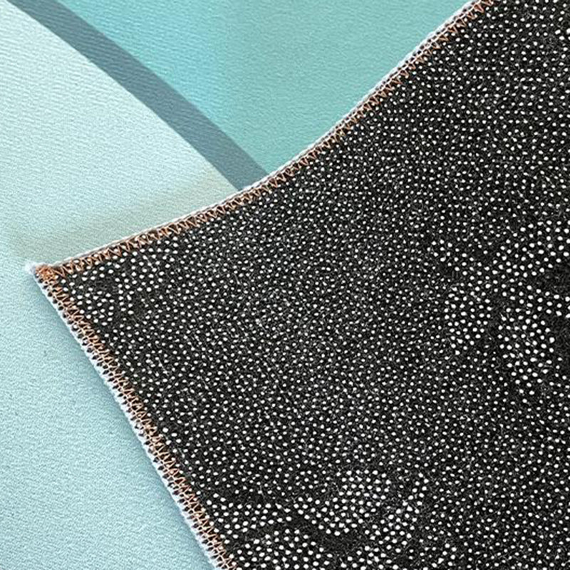 Leisure Contrast Panel Rug Trendy Polyester Area Rug Non-Slip Backing Rug for Living Room