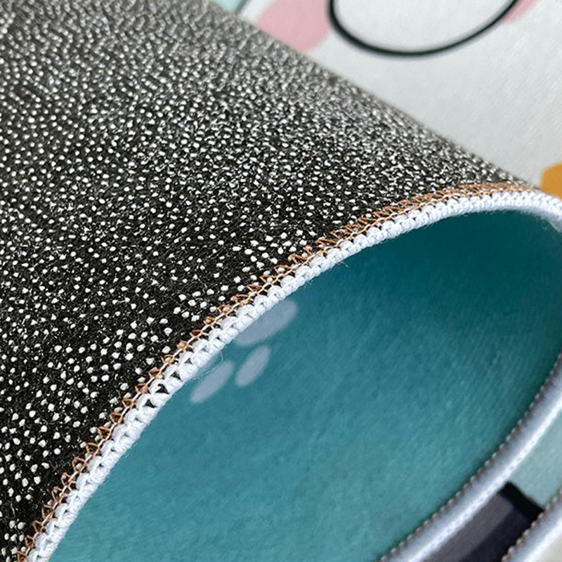 Leisure Contrast Panel Rug Trendy Polyester Area Rug Non-Slip Backing Rug for Living Room