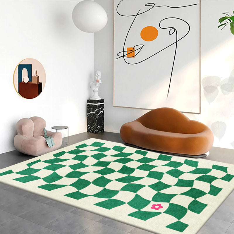 Tappeto moderno del tappeto area di colore del salotto in poliestere tappeto anti-slip easy care tappeto