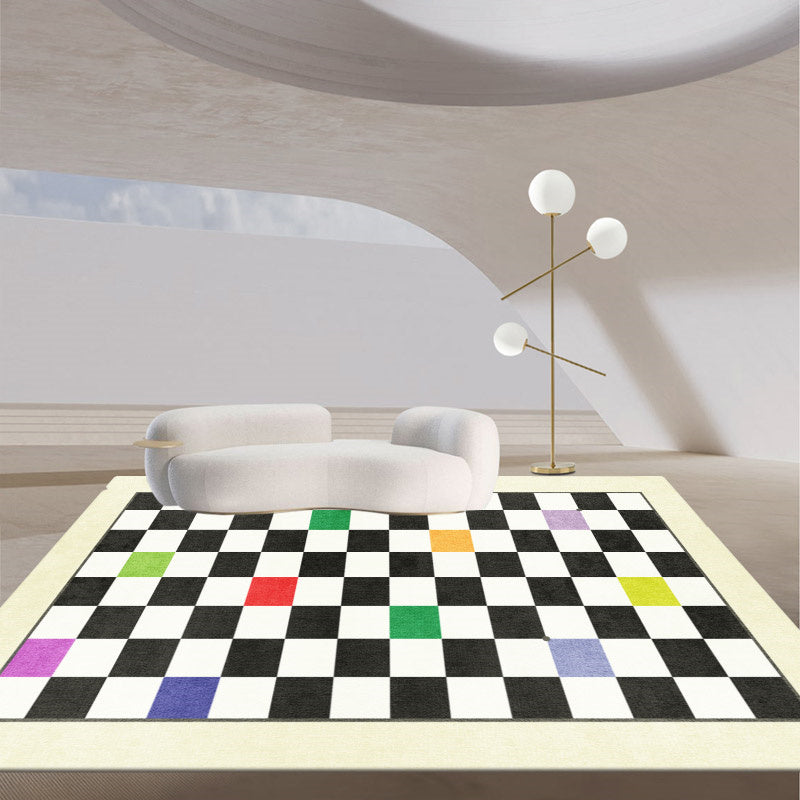 Tappeto moderno del tappeto area di colore del salotto in poliestere tappeto anti-slip easy care tappeto