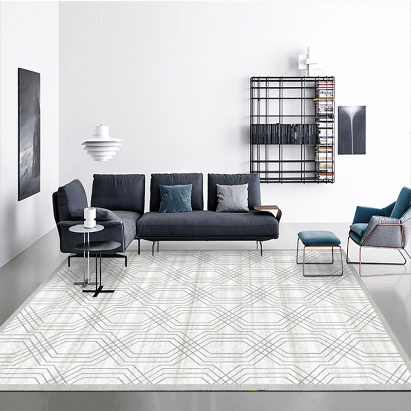 Alfombra de área en negrita alfombra de estampado de estampado moderno alfombra interior lavable de poliéster con respaldo sin deslizamiento