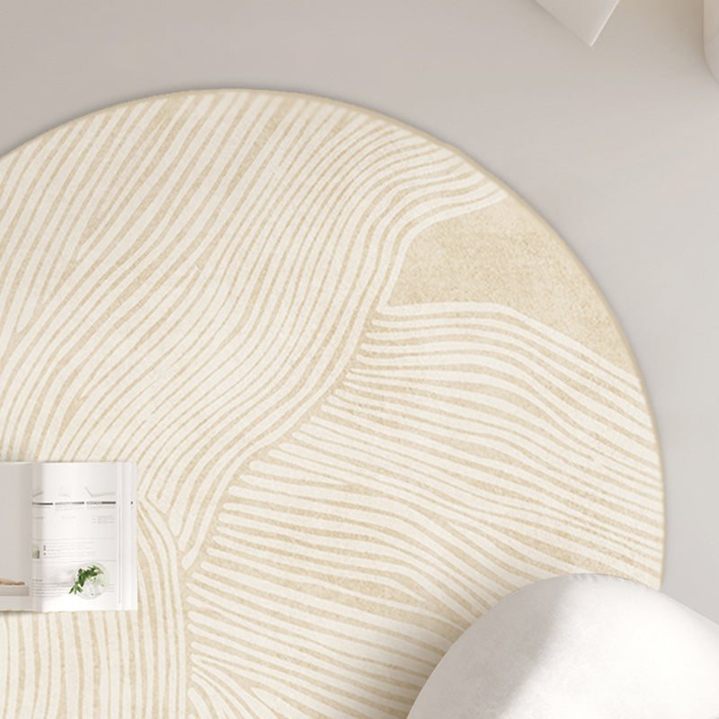 Tapis de rayures de tapis moderne beige tapis lavable antidérapant un tapis lavable antidérapant pour décoration intérieure