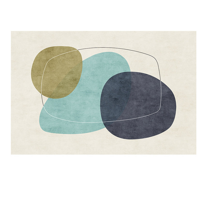 Alfombra moderna de la alfombra interior de la alfombra nórdica del panel de poliéster alfombra de área resistente a las manchas para sala de estar