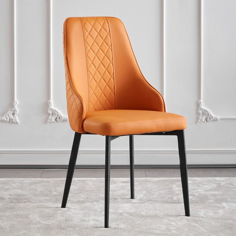 Hedendaagse stijl Parsons Dining zijstoelen gestoffeerde armloze eetkamerstoelen