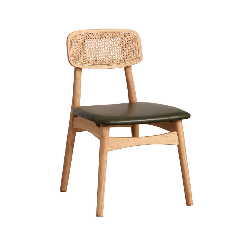 Ensemble de chaises latérales à dossier ouvert de cuisine de salle à manger de chaises en bois de hêtre de style moderne