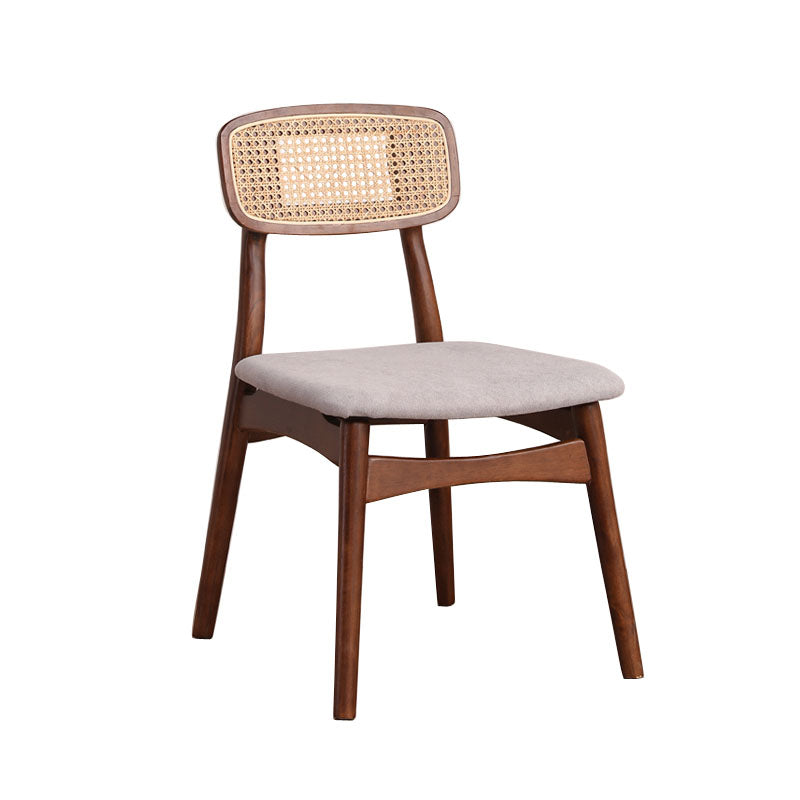 Ensemble de chaises latérales à dossier ouvert de cuisine de salle à manger de chaises en bois de hêtre de style moderne