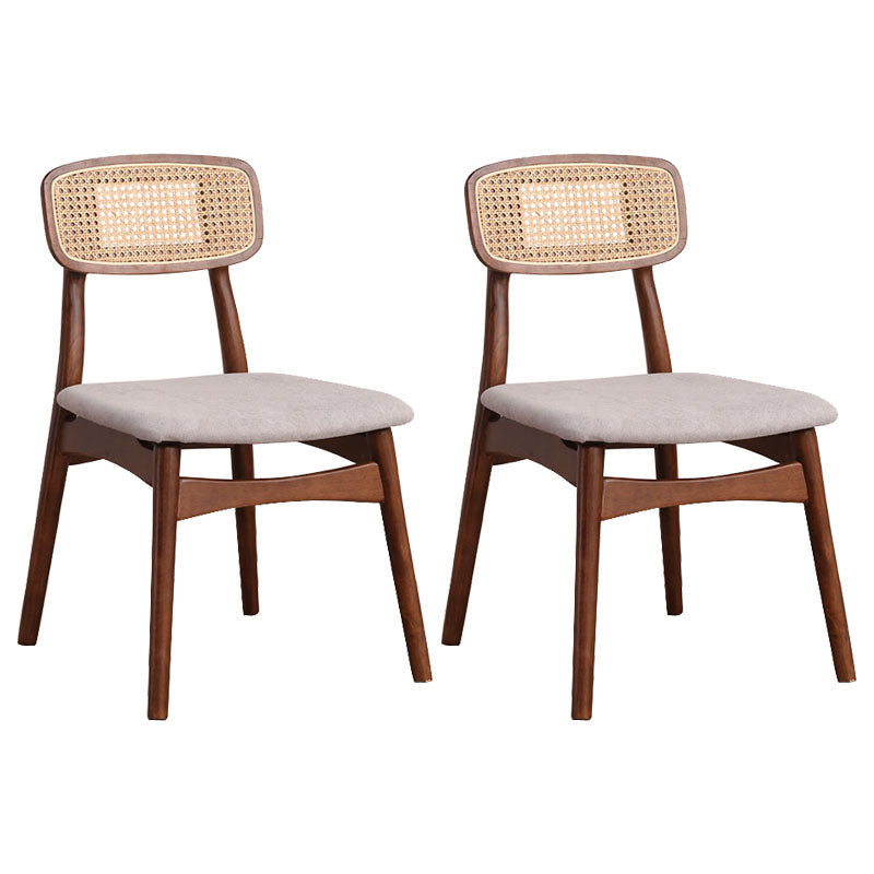 Ensemble de chaises latérales à dossier ouvert de cuisine de salle à manger de chaises en bois de hêtre de style moderne