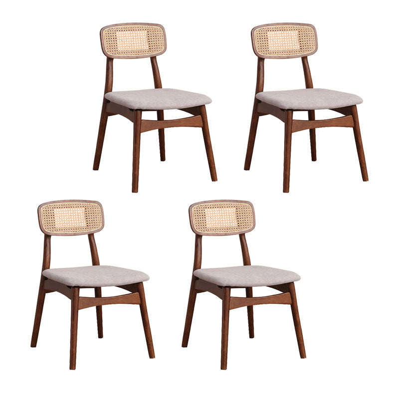 Ensemble de chaises latérales à dossier ouvert de cuisine de salle à manger de chaises en bois de hêtre de style moderne