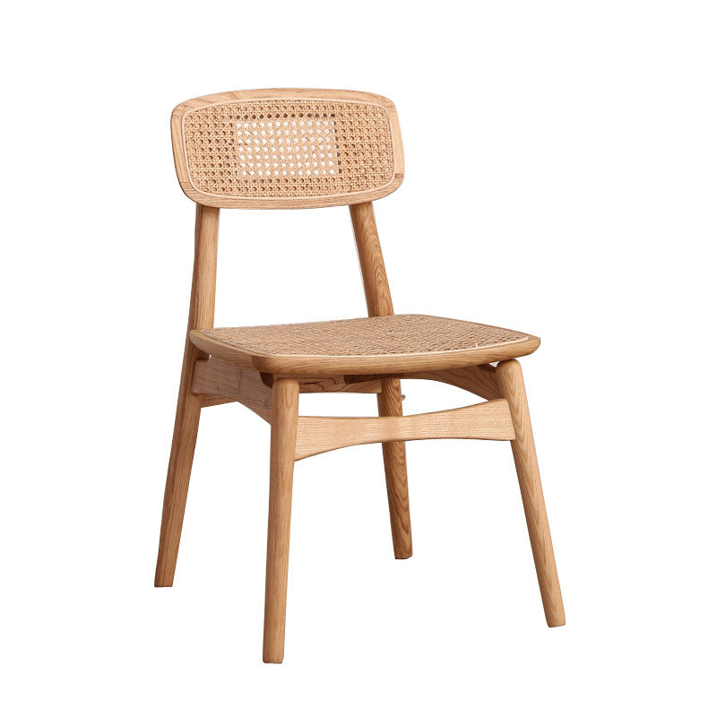 Ensemble de chaises latérales à dossier ouvert de cuisine de salle à manger de chaises en bois de hêtre de style moderne