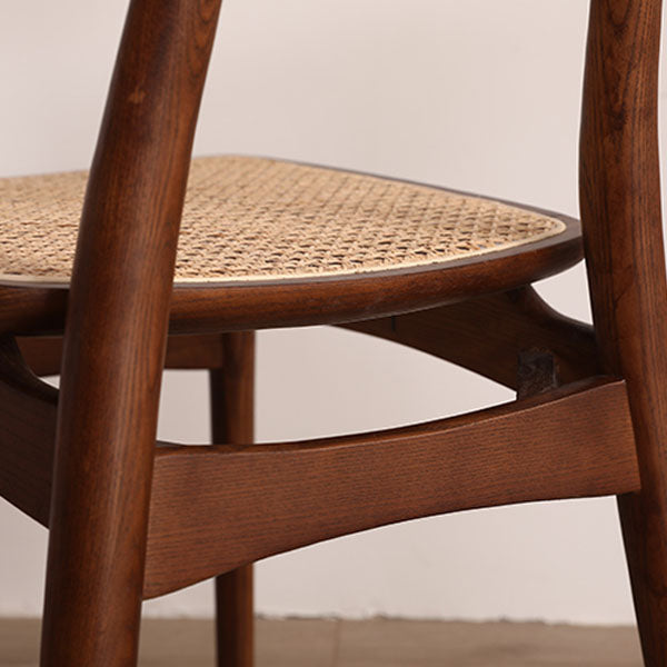 Ensemble de chaises latérales à dossier ouvert de cuisine de salle à manger de chaises en bois de hêtre de style moderne
