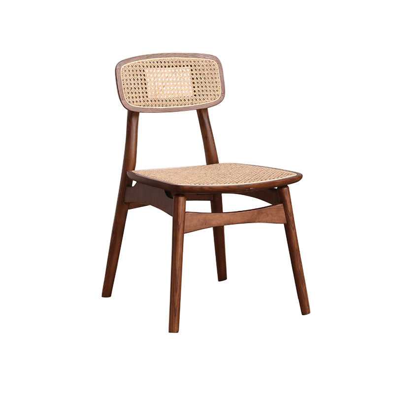 Ensemble de chaises latérales à dossier ouvert de cuisine de salle à manger de chaises en bois de hêtre de style moderne