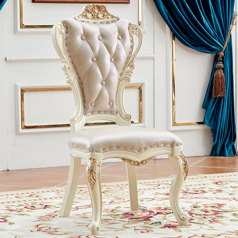 Victorian Style Dining Side Chair Dining Armless Side Chair for Home Use