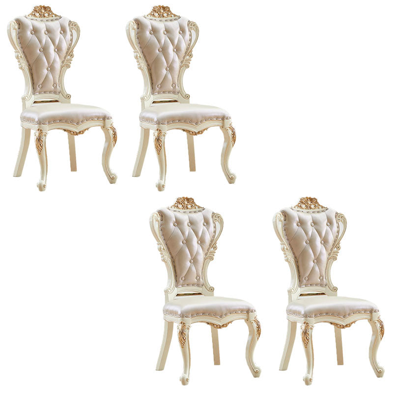 Victorian Style Dining Side Chair Dining Armless Side Chair for Home Use