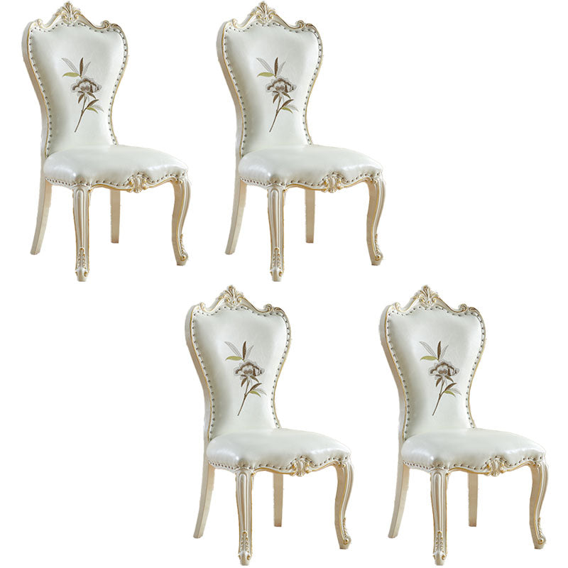 Chaises latérales de style victorien chaise latéral sans bras pour usage à domicile