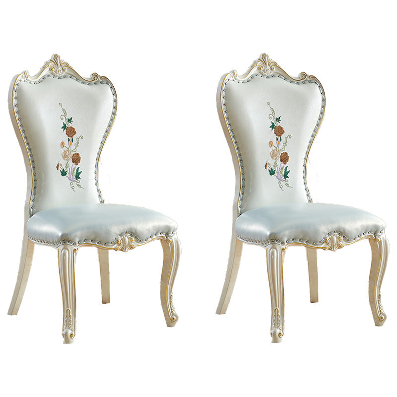 Chaises latérales de style victorien chaise latéral sans bras pour usage à domicile