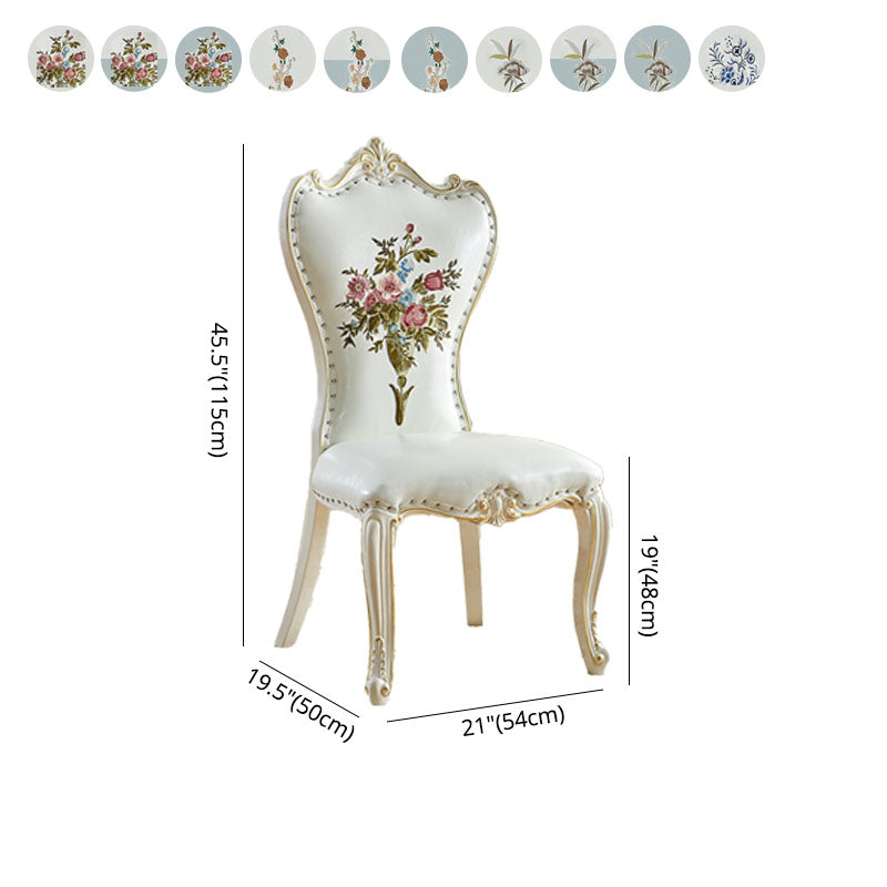 Chaises latérales de style victorien chaise latéral sans bras pour usage à domicile