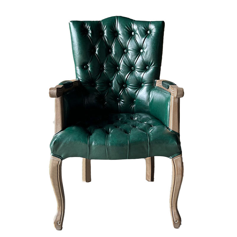 Chaise de salle à manger en bois Glam, fauteuil de salle à manger unique en tissu lin pour Restaurant