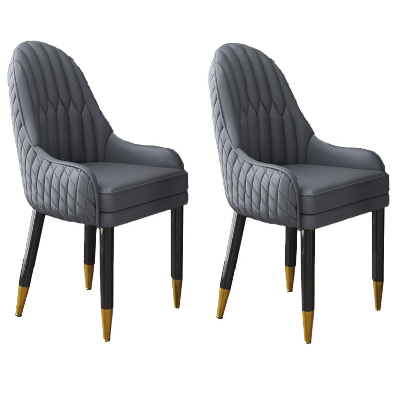 Sillón interior escandinavo tapizado con respaldo Parsons, silla de comedor de madera