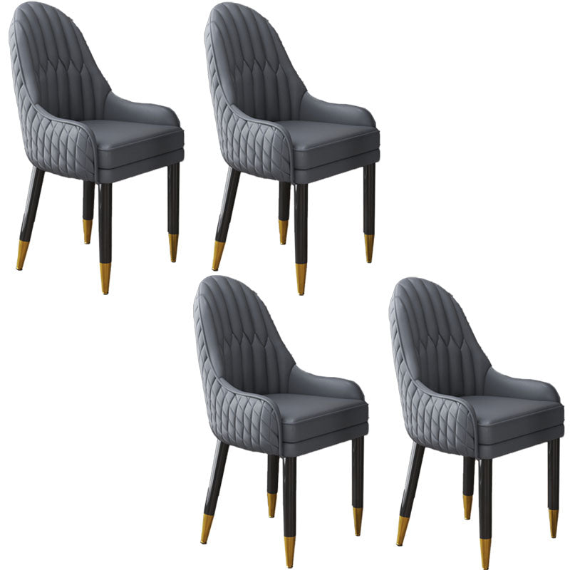Sillón interior escandinavo tapizado con respaldo Parsons, silla de comedor de madera