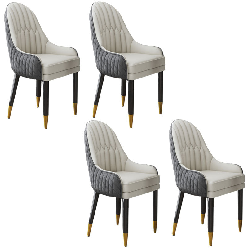 Sillón interior escandinavo tapizado con respaldo Parsons, silla de comedor de madera