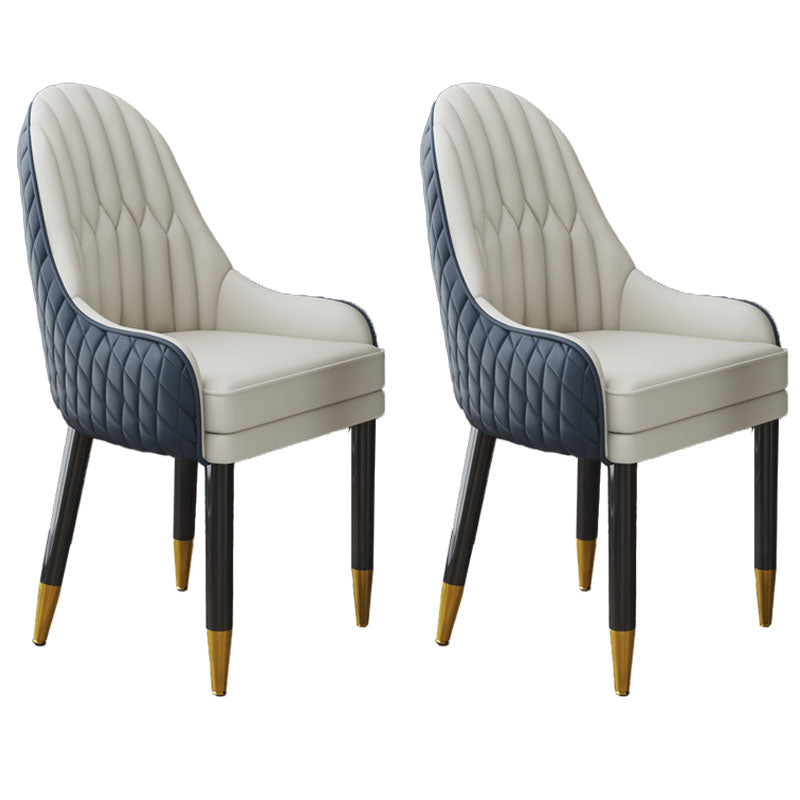 Sillón interior escandinavo tapizado con respaldo Parsons, silla de comedor de madera