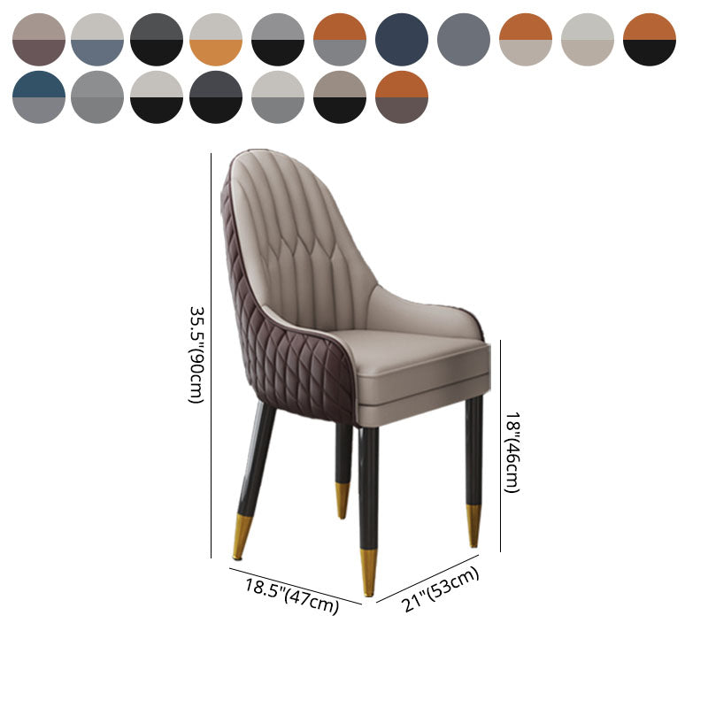 Sillón interior escandinavo tapizado con respaldo Parsons, silla de comedor de madera