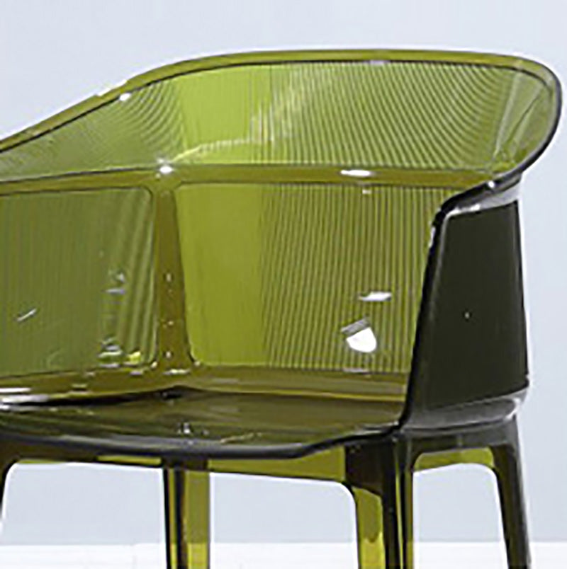 Nordic Style Plastic Dining Armchair Stacking Dining Chair for Restaurant