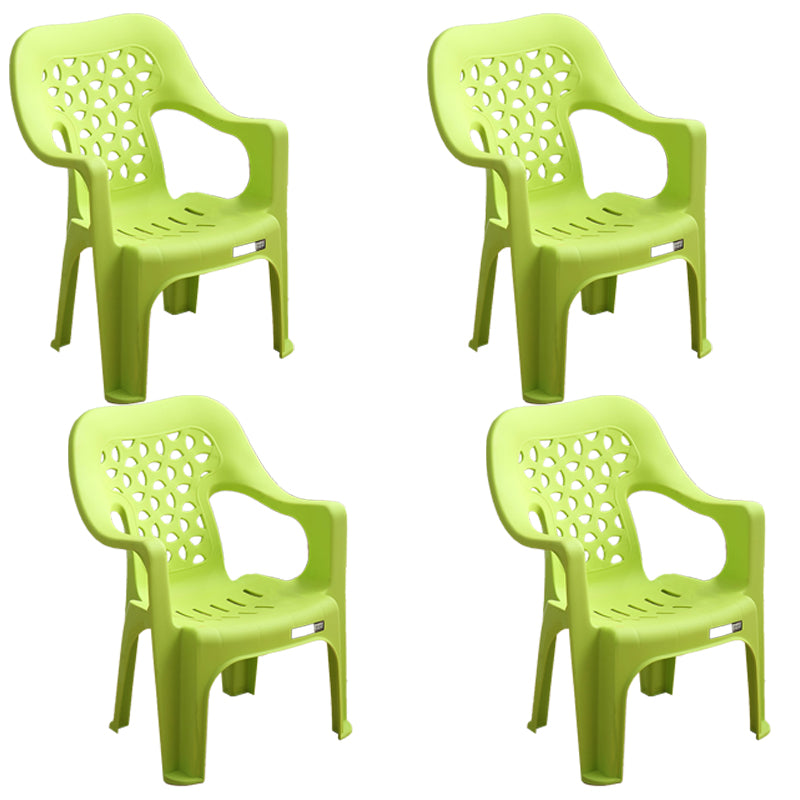 Sillas plásticas contemporáneas del comedor que cenan la silla apilable del brazo para el uso en el hogar